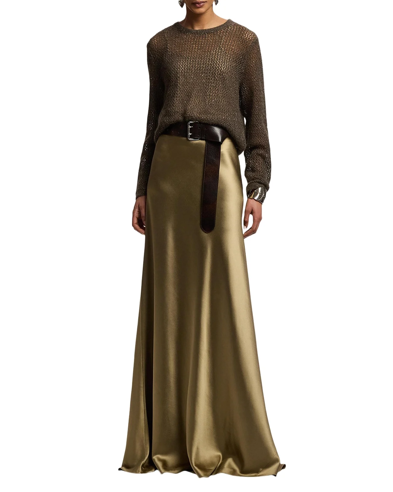 Metallic Mesh Boatneck Sweater Metallic Mesh Boatneck Sweater