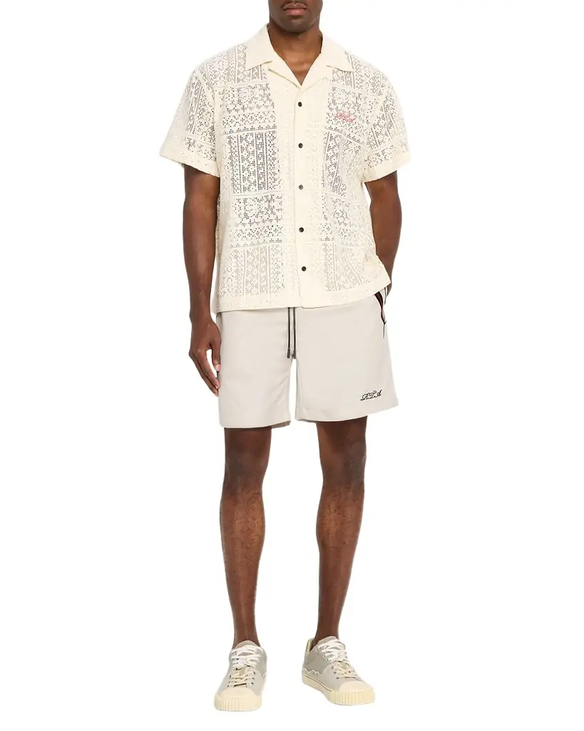 RTA Men's Nathan Open-Knit Short-Sleeve Shirt | Image 1 RTA Men's Nathan Open-Knit Short-Sleeve Shirt | Image 1