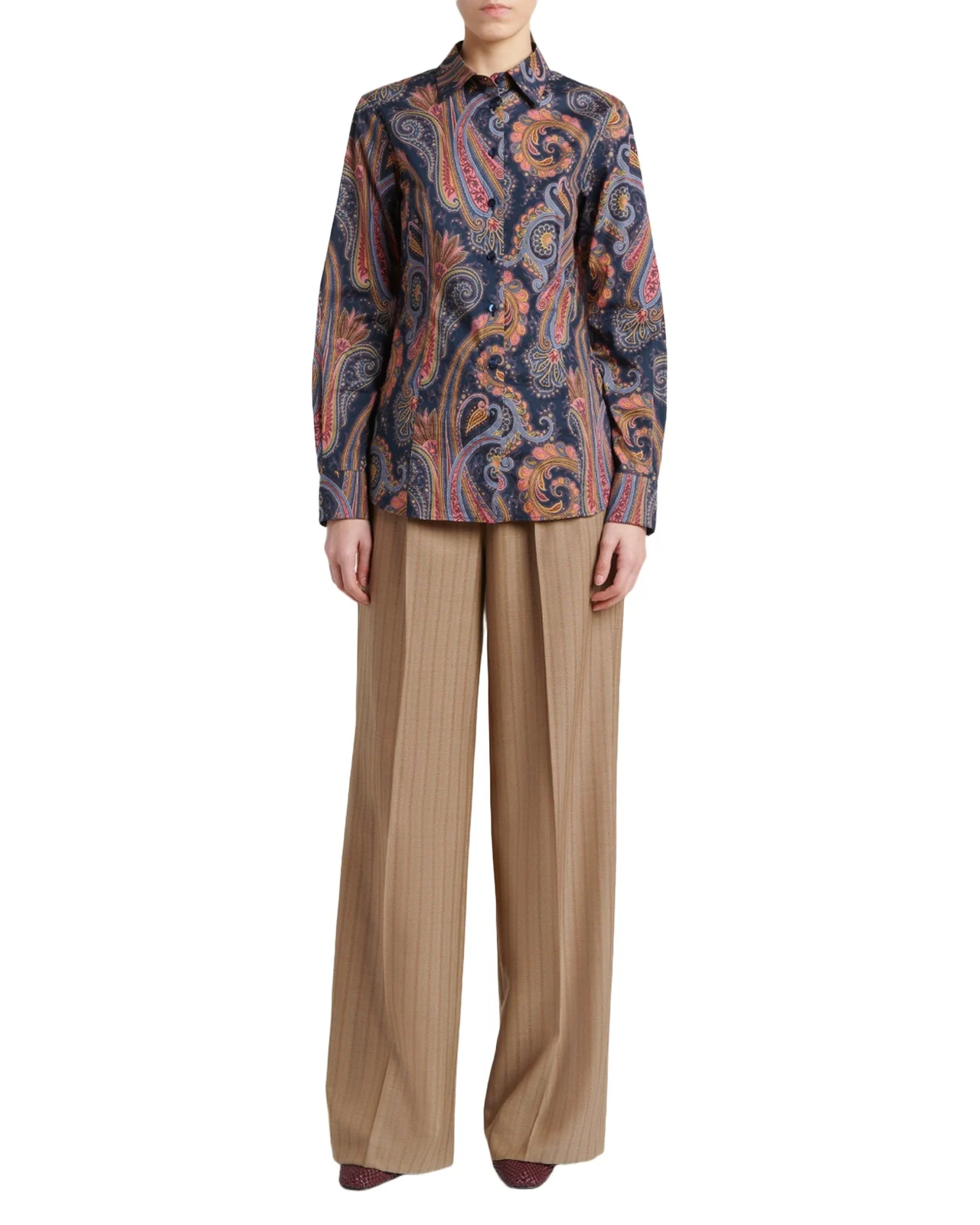 Paisley-Print Cotton Button-Down Shirt Paisley-Print Cotton Button-Down Shirt