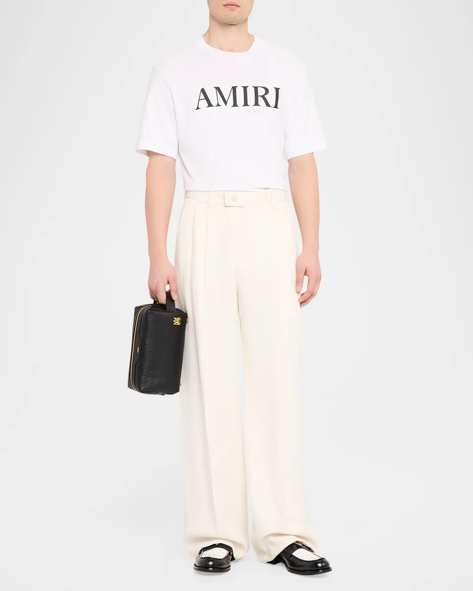 AMIRI Men's Monogram Leather Pouch | Thumbnail 5 AMIRI Men's Monogram Leather Pouch | Thumbnail 5
