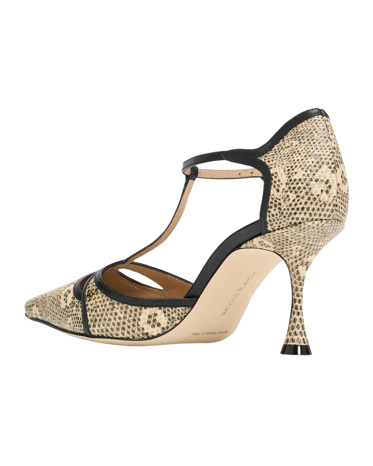 70mm Gish Snake-Embossed Leather Pumps 70mm Gish Snake-Embossed Leather Pumps