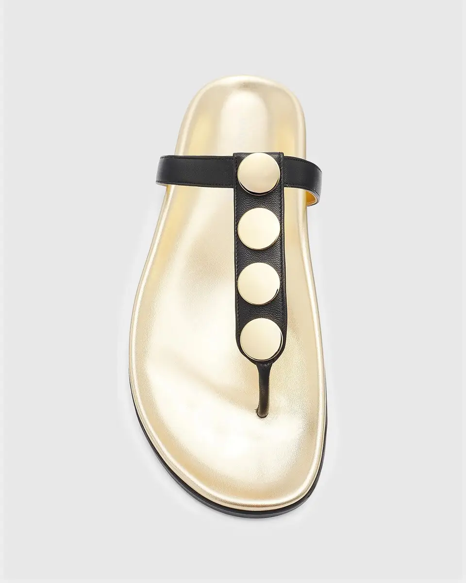 Manolo Blahnik Ruja Studded Leather T-Strap Sandals | Thumbnail 4 Manolo Blahnik Ruja Studded Leather T-Strap Sandals | Thumbnail 4