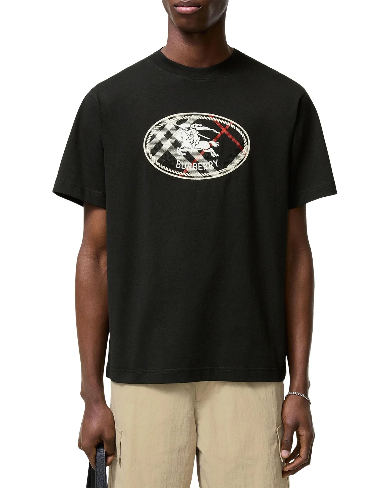Men's Ryan EKD Check Cotton T-Shirt Men's Ryan EKD Check Cotton T-Shirt