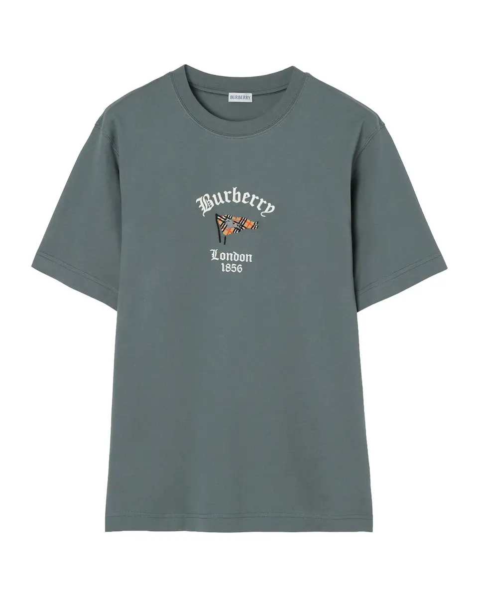 Burberry Men's Ryan Checked Flag Cotton T-Shirt | Thumbnail 3 Burberry Men's Ryan Checked Flag Cotton T-Shirt | Thumbnail 3