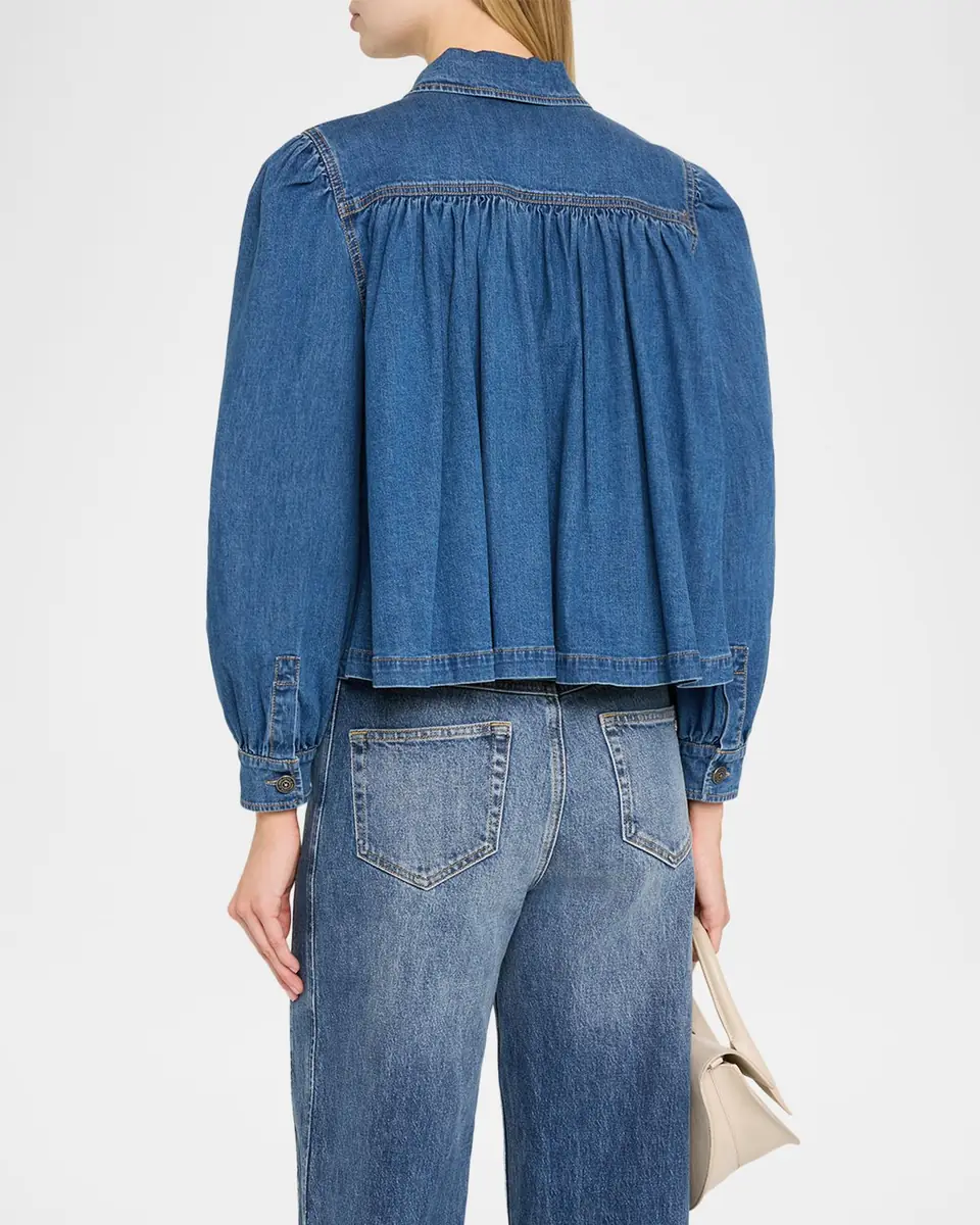 Cinq à Sept Lyla Denim Swing Jacket | Thumbnail 2