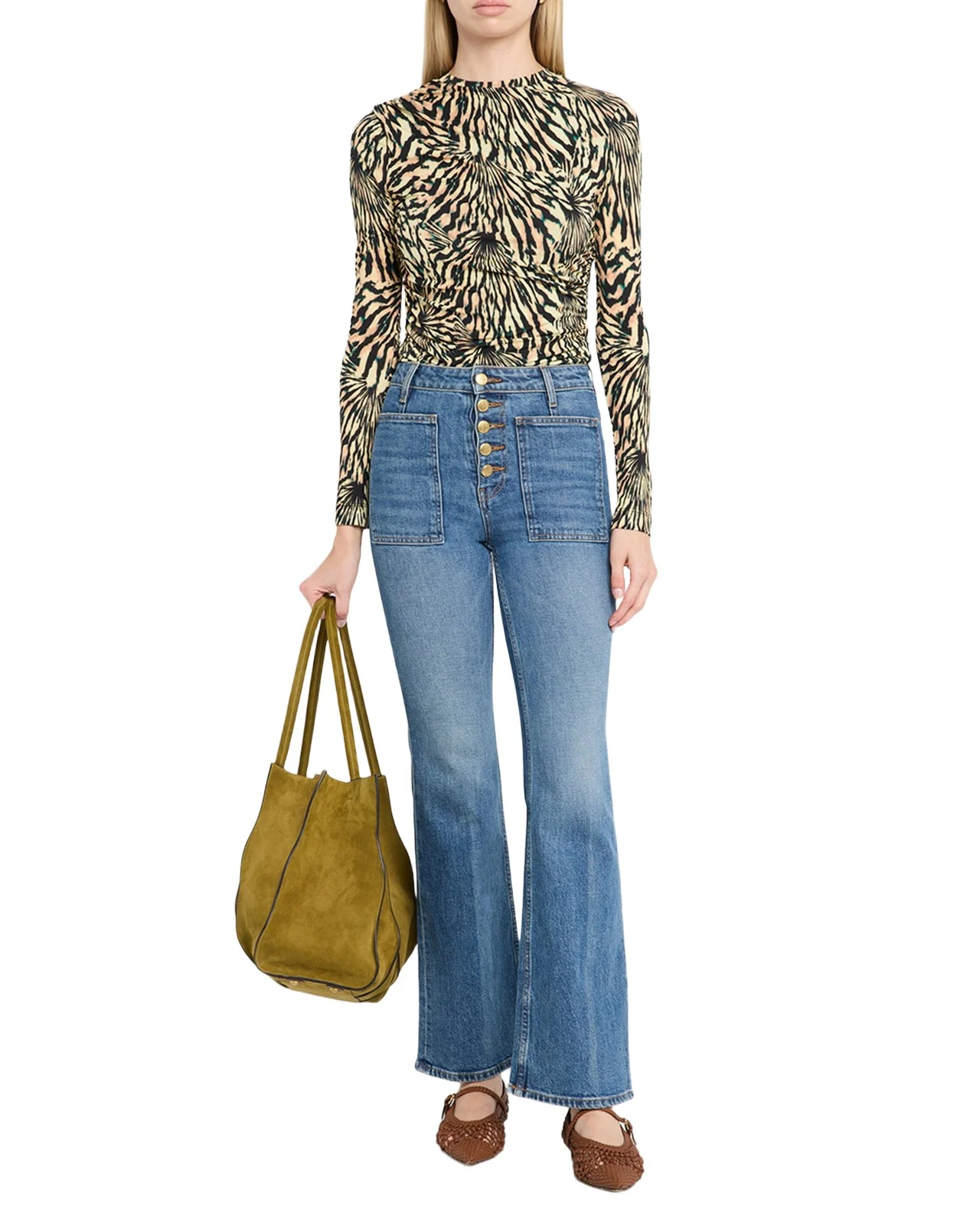 Paradis Ruched Long-Sleeve Top
