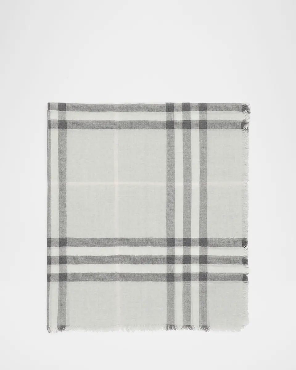 Burberry Men's Wool Giant Check Scarf | Thumbnail 3