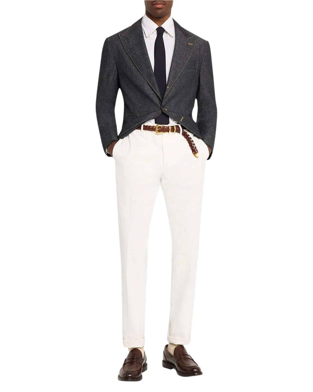 Brunello Cucinelli Men's Denim Single-Breasted Sport Coat