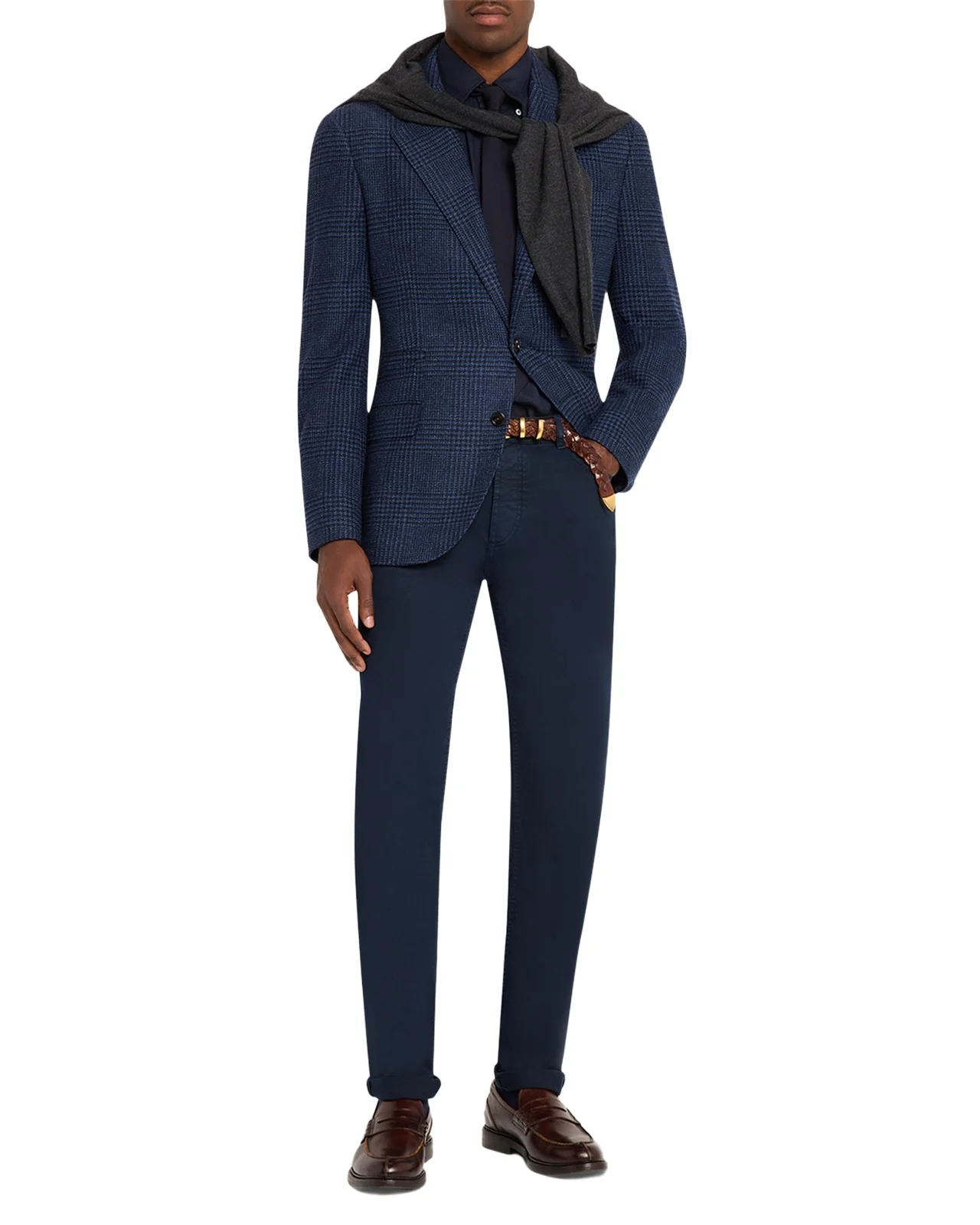 Brunello Cucinelli Men's Dyed Denim Slim-Straight Leg Five-Pocket Pants
