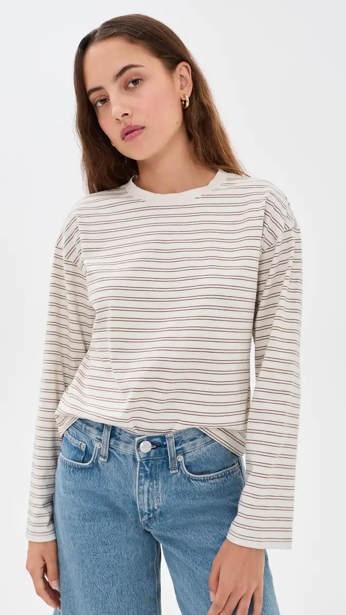 rag & bone Kelly Stripe Boxy Long Sleeve Tee | Thumbnail 2 rag & bone Kelly Stripe Boxy Long Sleeve Tee | Thumbnail 2