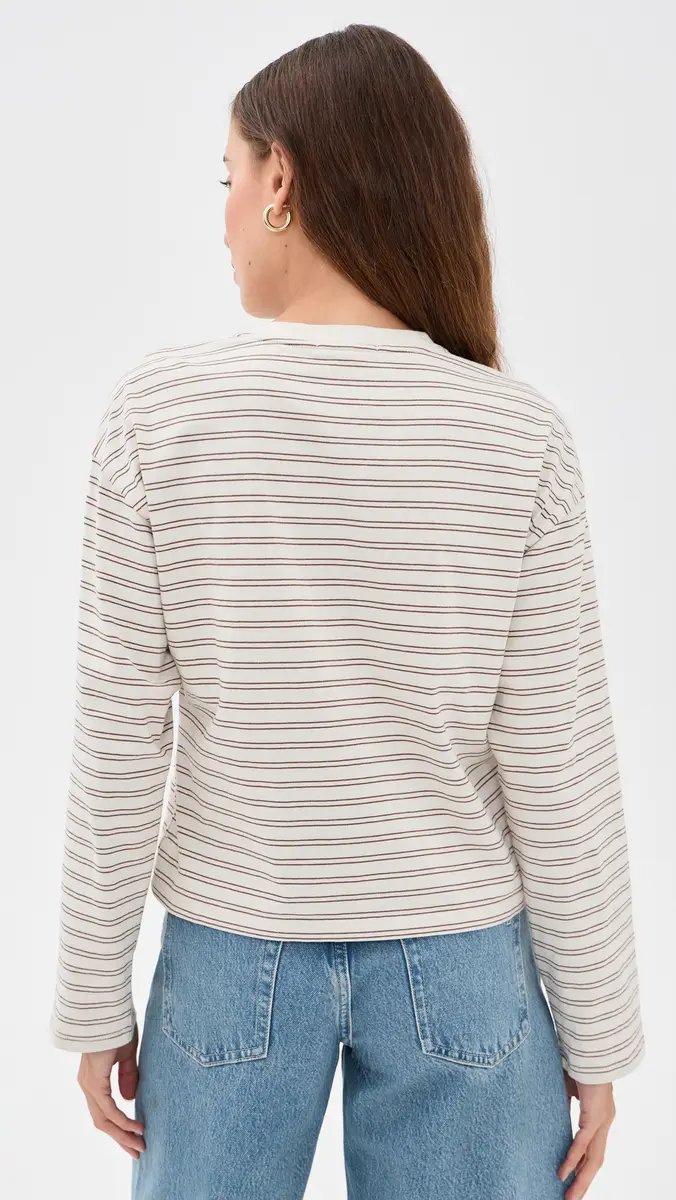 rag & bone Kelly Stripe Boxy Long Sleeve Tee | Thumbnail 3 rag & bone Kelly Stripe Boxy Long Sleeve Tee | Thumbnail 3