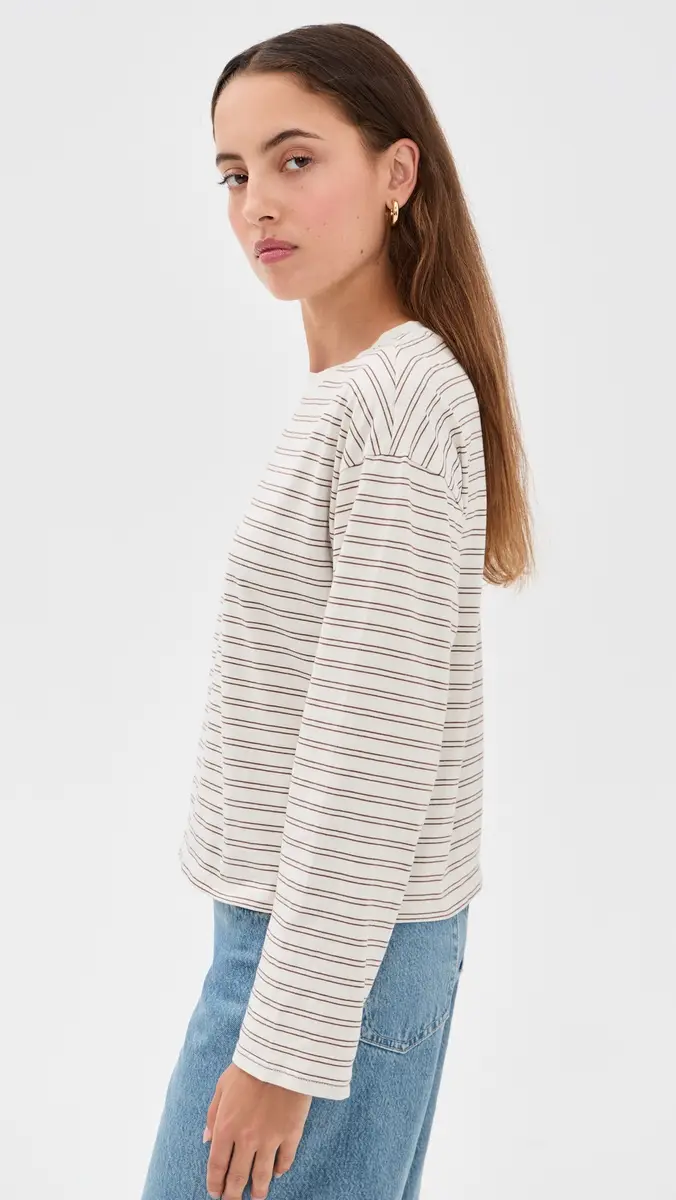 rag & bone Kelly Stripe Boxy Long Sleeve Tee | Thumbnail 4 rag & bone Kelly Stripe Boxy Long Sleeve Tee | Thumbnail 4