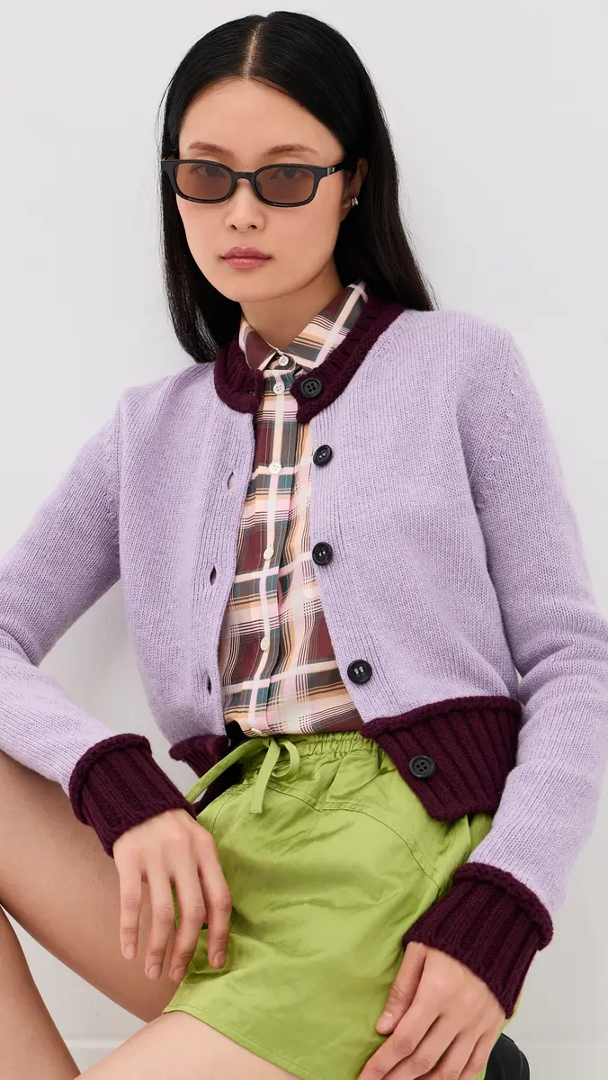 Marni Bicolor Abstract Cardigan | Thumbnail 2