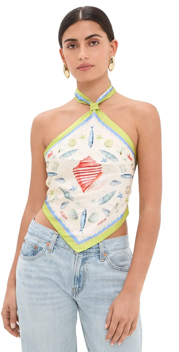 Retrofête Jamie Top 'Acqua Marine | Image 1 Retrofête Jamie Top 'Acqua Marine | Image 1
