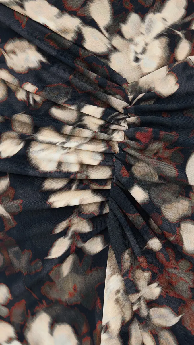SIMKHAI Acacia Midi Dress Black multi | Thumbnail 6