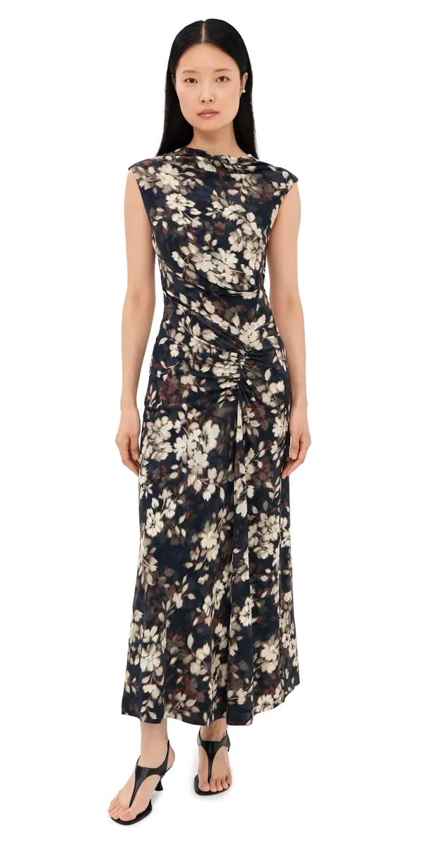 Acacia Midi Dress Black multi Acacia Midi Dress Black multi