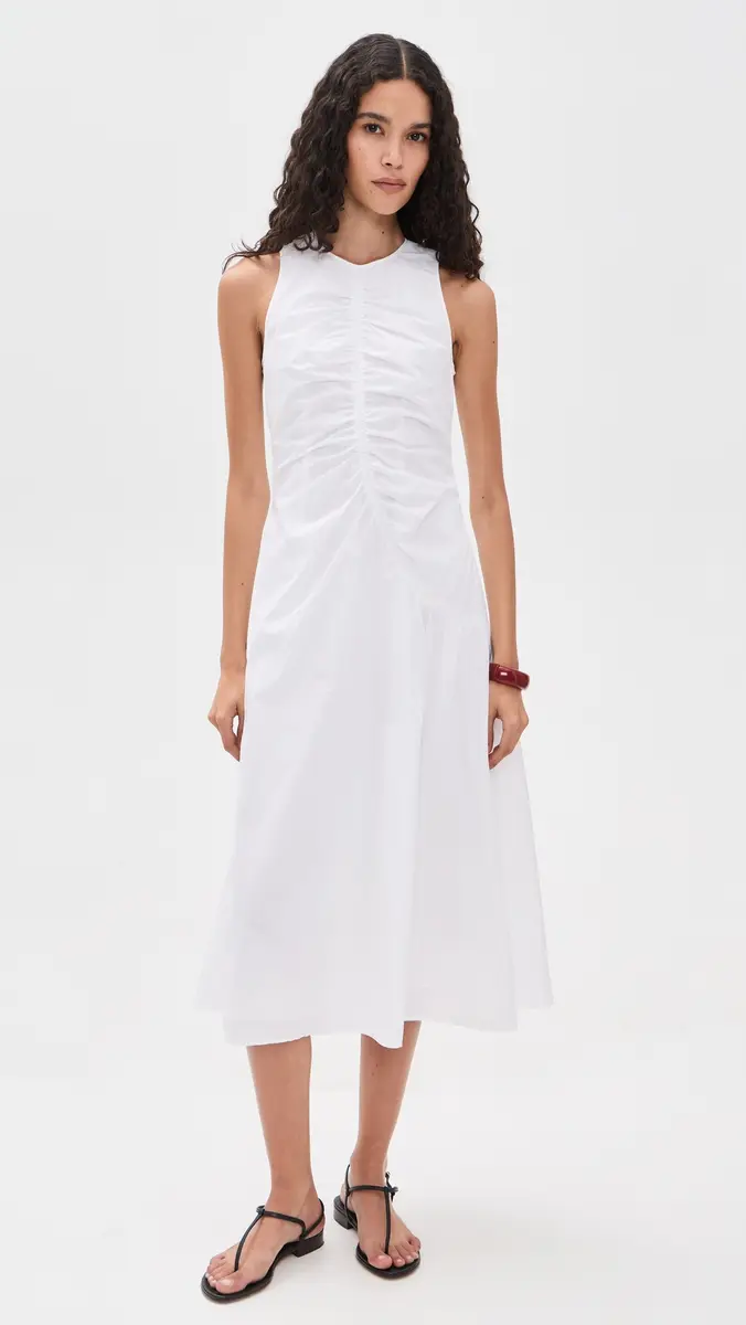 Theory Asymmetrical Ruched Tank Dress | Thumbnail 2 Theory Asymmetrical Ruched Tank Dress | Thumbnail 2