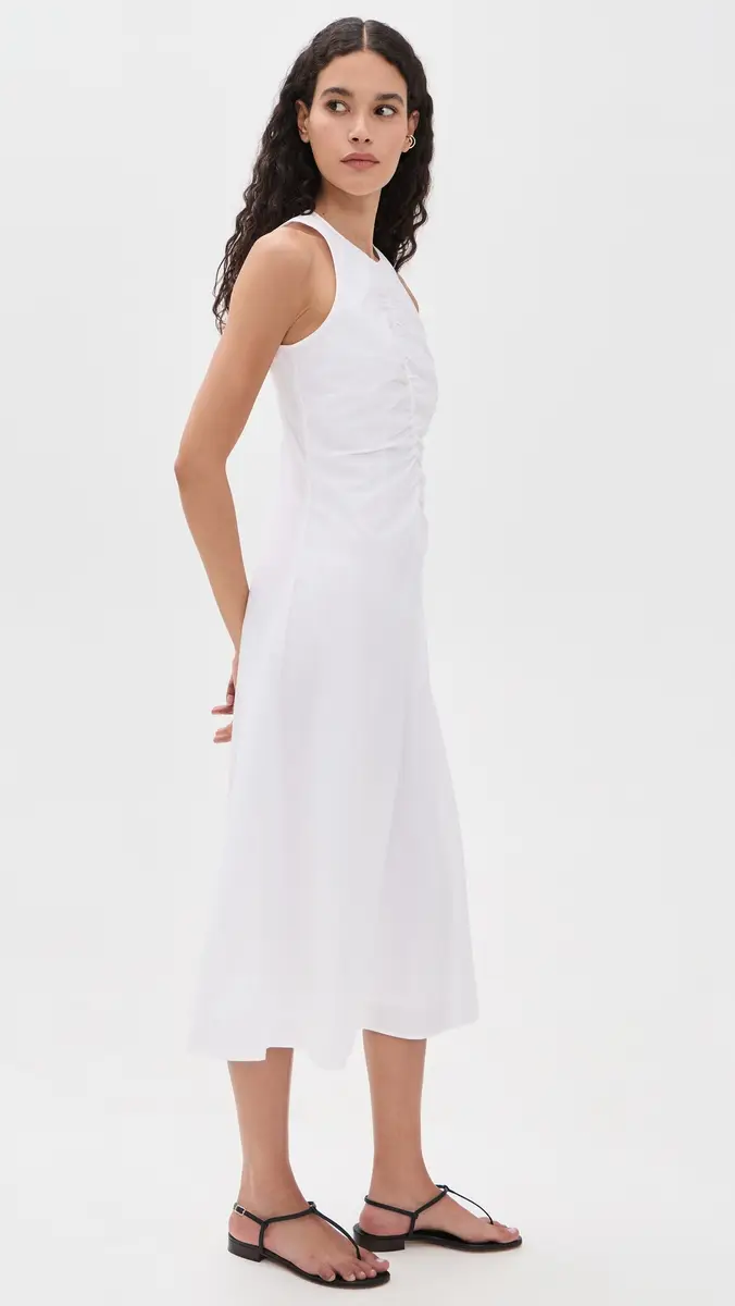 Theory Asymmetrical Ruched Tank Dress | Thumbnail 4 Theory Asymmetrical Ruched Tank Dress | Thumbnail 4
