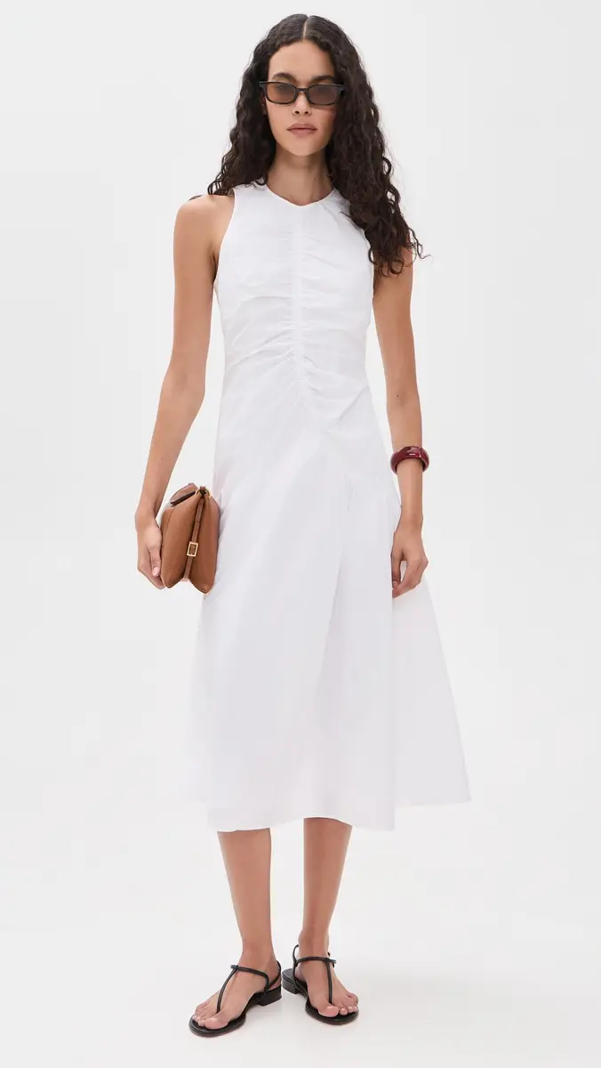 Theory Asymmetrical Ruched Tank Dress | Thumbnail 5 Theory Asymmetrical Ruched Tank Dress | Thumbnail 5