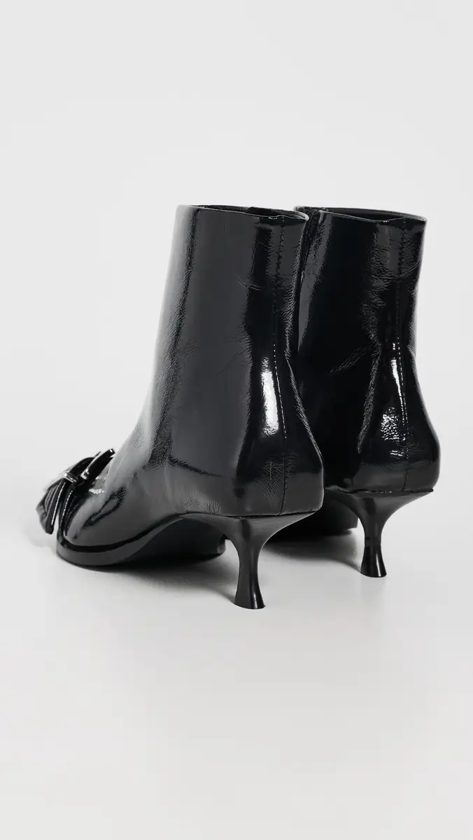Ganni Naplack Buckle Low Boots | Thumbnail 4