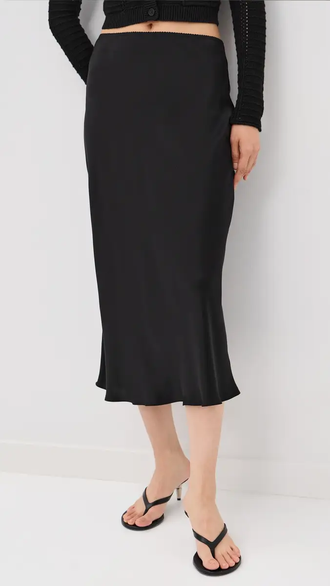 Sablyn Miranda B Scallop Trim Bias Cut Pull On Skirt | Thumbnail 2 Sablyn Miranda B Scallop Trim Bias Cut Pull On Skirt | Thumbnail 2
