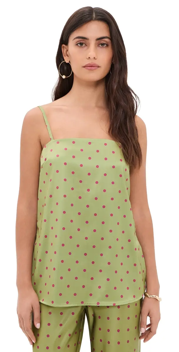 MADISON THE LABEL Santos Top Olive w/ Burgundy pot | Image 1 MADISON THE LABEL Santos Top Olive w/ Burgundy pot | Image 1