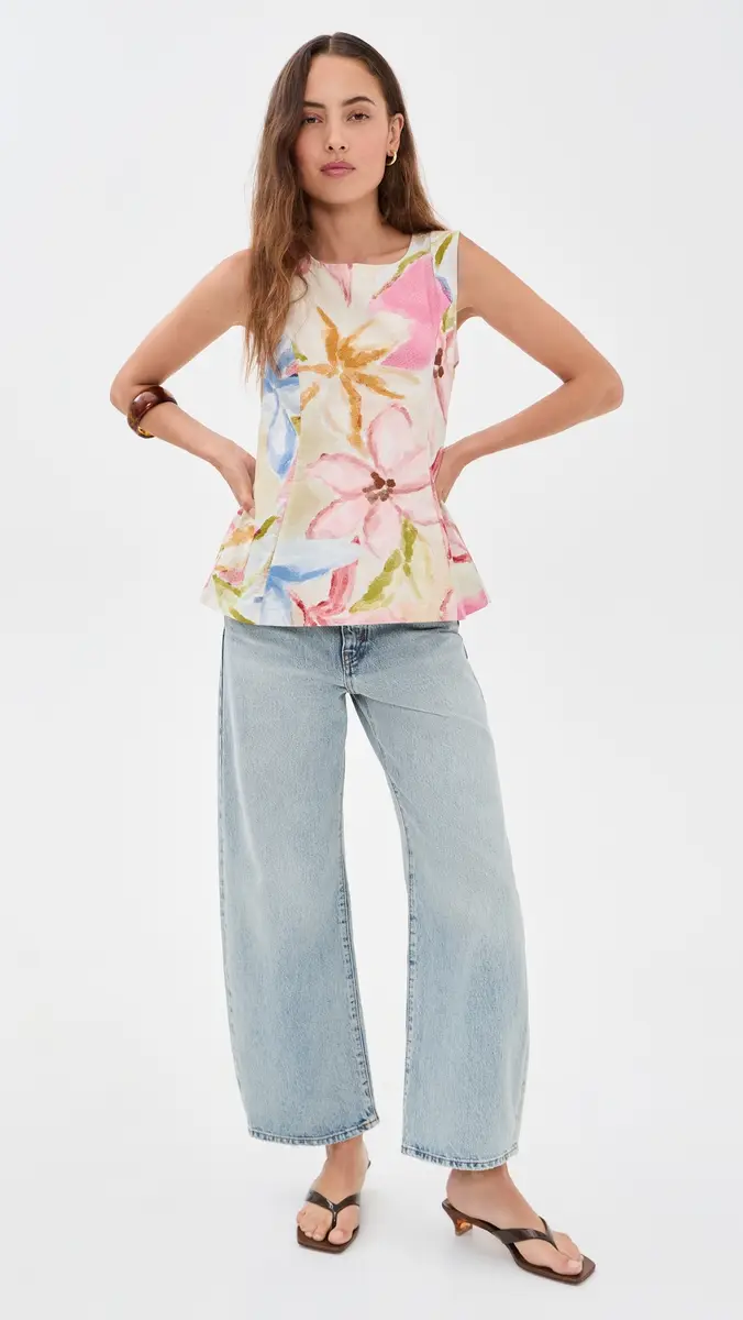 Little Lies Gardenia Linen Top | Thumbnail 5