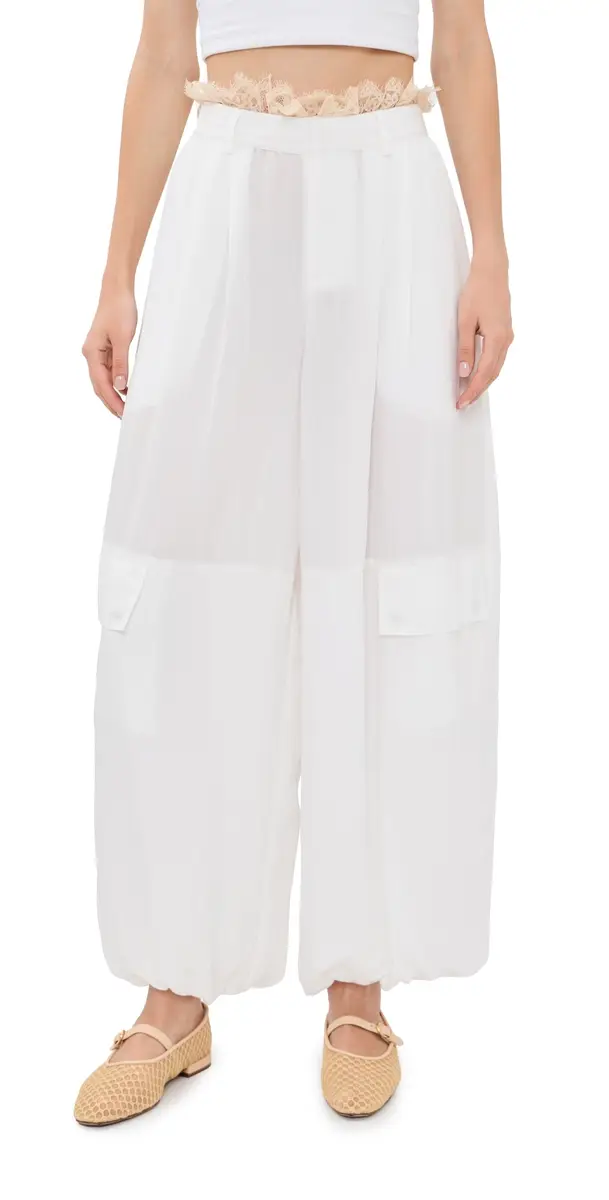 Sea Lisette Solid Pants White 2 | Image 1 Sea Lisette Solid Pants White 2 | Image 1