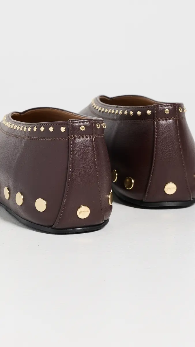 Ganni Jenny Ballerina Nappa Flats | Thumbnail 5
