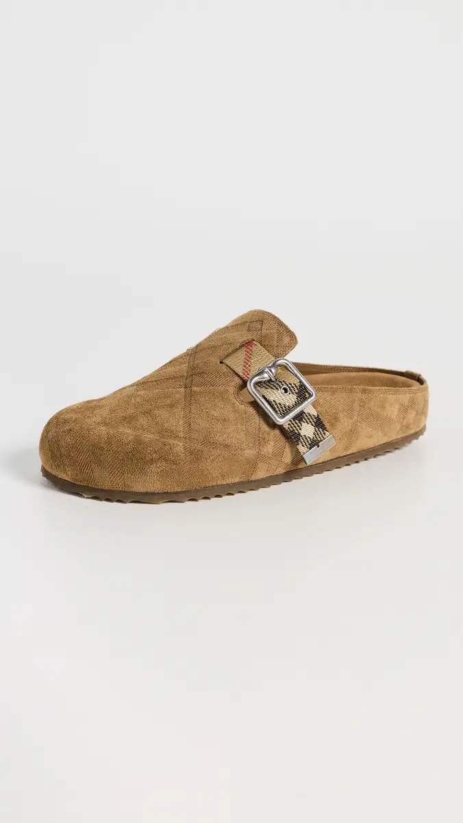 Burberry Suede Urchin Clogs | Thumbnail 2 Burberry Suede Urchin Clogs | Thumbnail 2