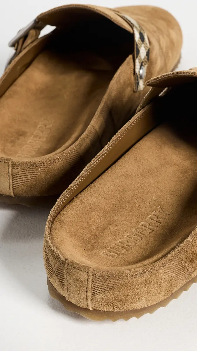 Burberry Suede Urchin Clogs | Thumbnail 4 Burberry Suede Urchin Clogs | Thumbnail 4