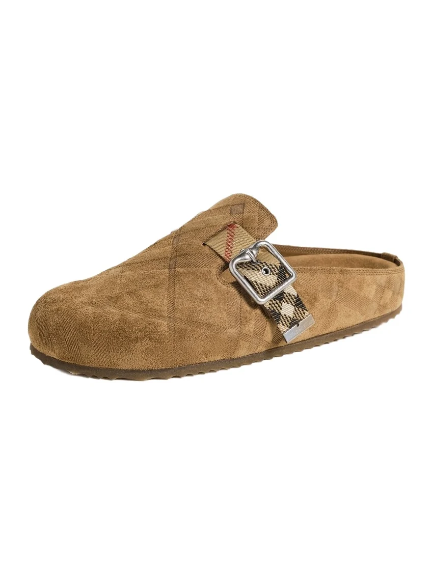 Burberry Suede Urchin Clogs