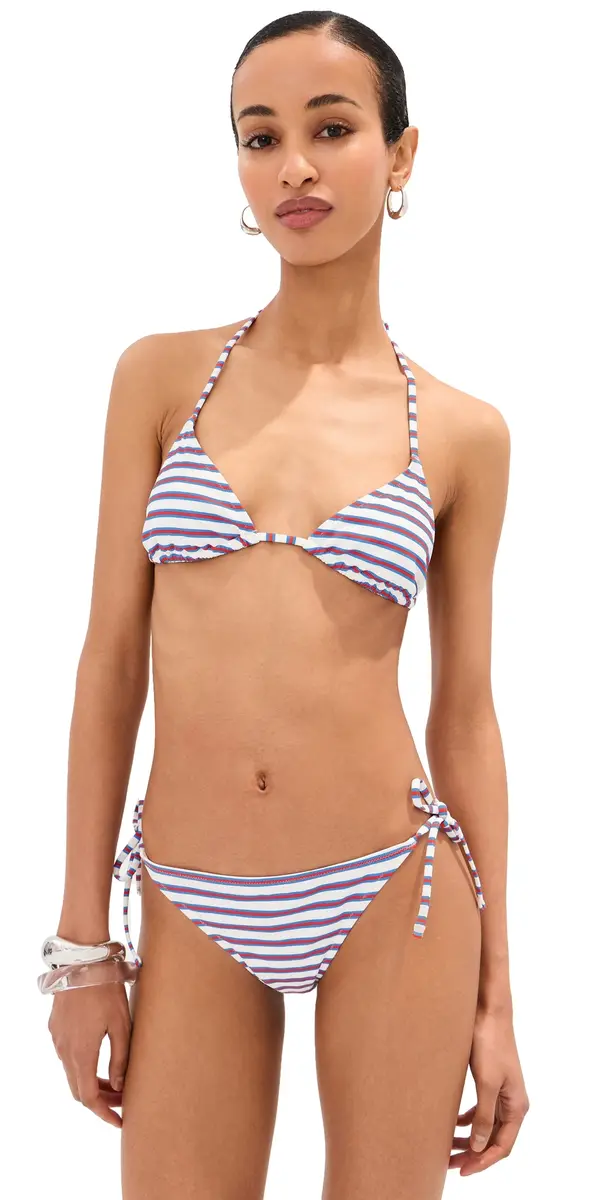 LE BOP Triangle Bikini Top Varigated Stripe M | Image 1 LE BOP Triangle Bikini Top Varigated Stripe M | Image 1