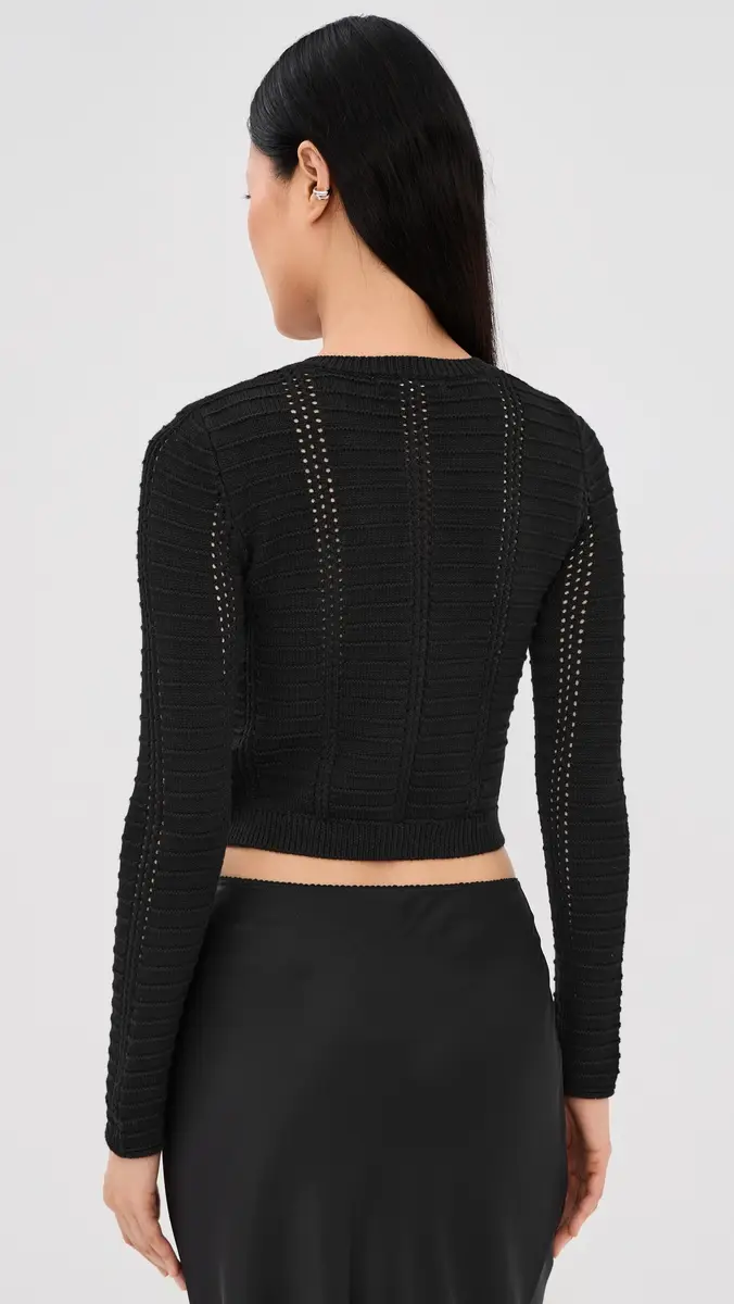Sablyn Charlotte Slim Crewneck Cardigan | Thumbnail 3 Sablyn Charlotte Slim Crewneck Cardigan | Thumbnail 3