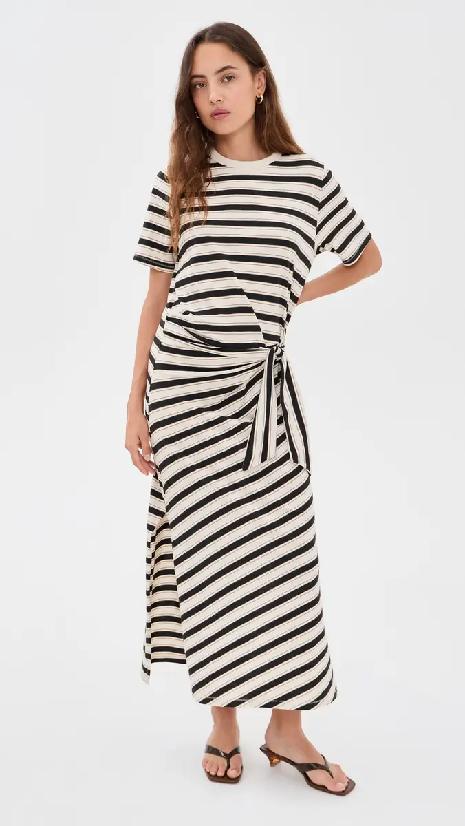 rag & bone The Slub Stripe Tee Midi Dress | Thumbnail 2 rag & bone The Slub Stripe Tee Midi Dress | Thumbnail 2