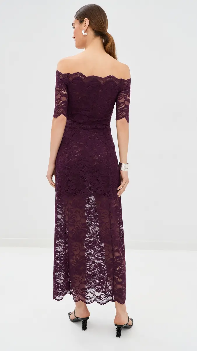 Rabanne Twisted Stretch Lace Dress | Thumbnail 3 Rabanne Twisted Stretch Lace Dress | Thumbnail 3