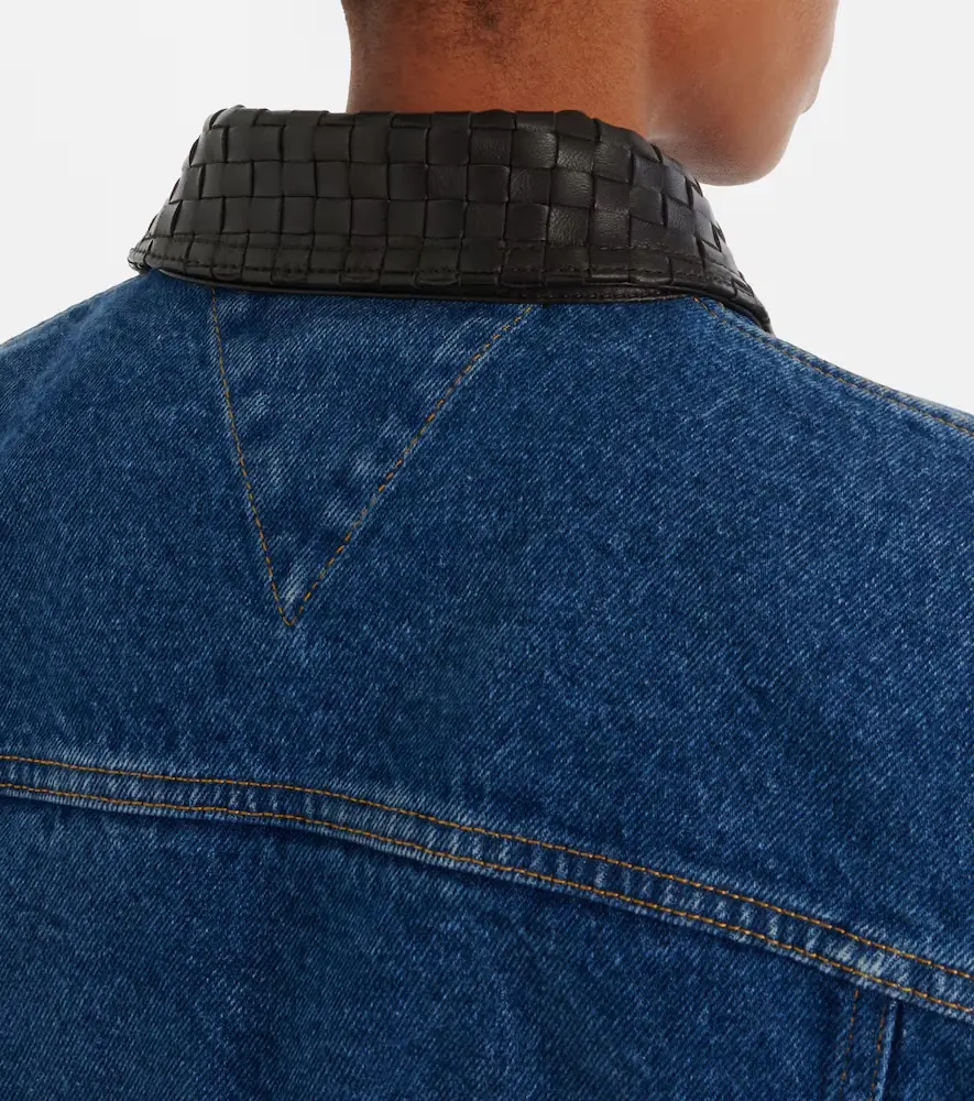 Bottega Veneta Intrecciato denim jacket | Thumbnail 4 Bottega Veneta Intrecciato denim jacket | Thumbnail 4