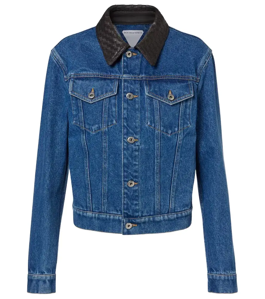 Bottega Veneta Intrecciato denim jacket | Image 1 Bottega Veneta Intrecciato denim jacket | Image 1