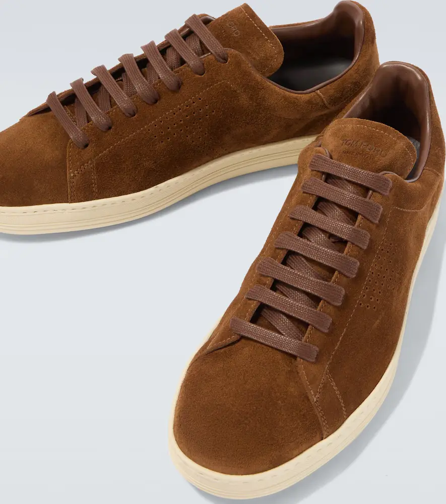 Tom Ford Warwick perforated suede sneakers | Thumbnail 2