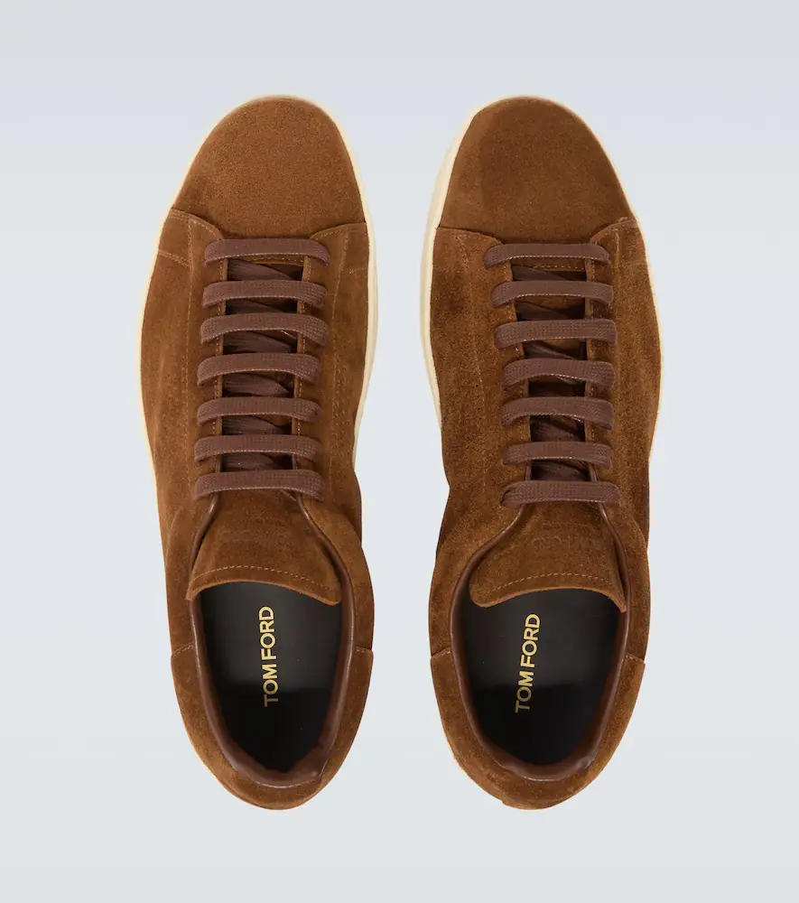Tom Ford Warwick perforated suede sneakers | Thumbnail 4