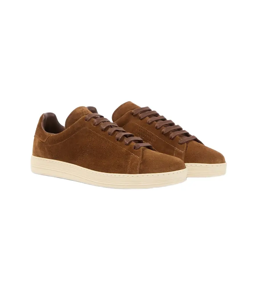 Tom Ford Warwick perforated suede sneakers | Image 1 Tom Ford Warwick perforated suede sneakers | Image 1