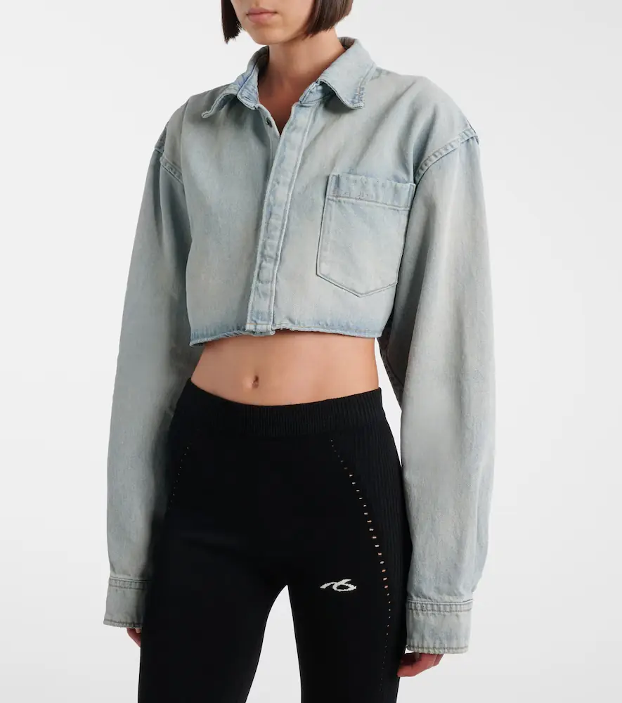 Balenciaga Cropped denim shirt | Thumbnail 2 Balenciaga Cropped denim shirt | Thumbnail 2