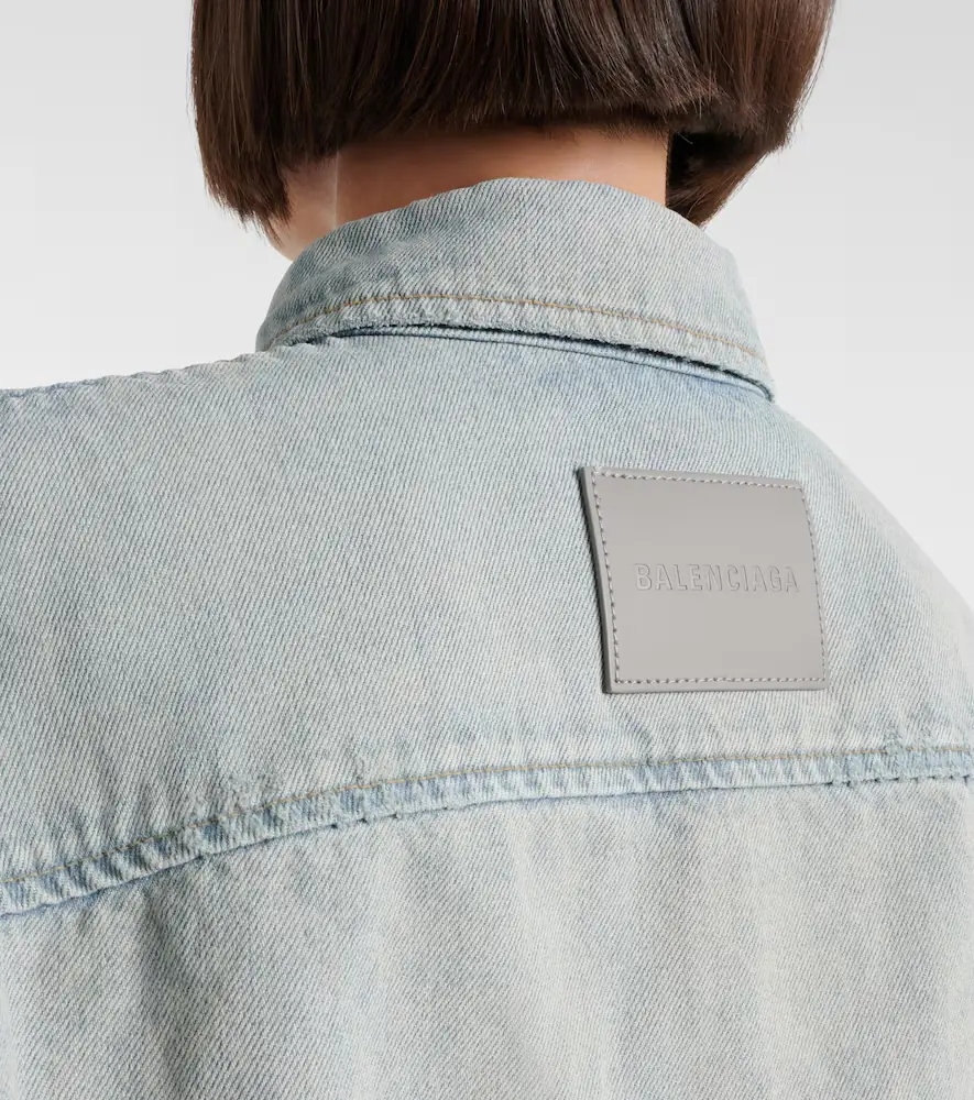 Balenciaga Cropped denim shirt | Thumbnail 6 Balenciaga Cropped denim shirt | Thumbnail 6