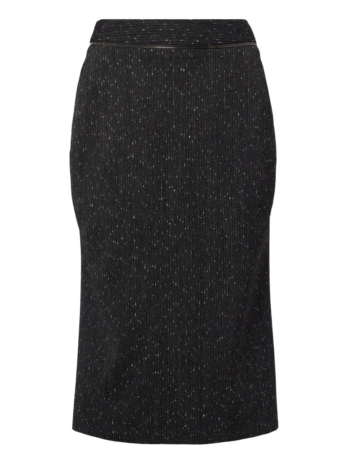Alexander McQueen Pinstripe wool tweed pencil skirt