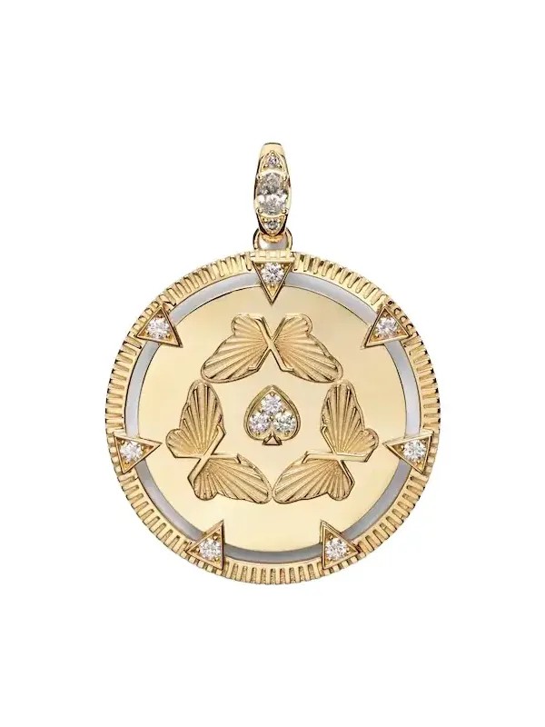 Foundrae Reverie Oversized 18k gold pendant with diamonds | Thumbnail 1 Foundrae Reverie Oversized 18k gold pendant with diamonds | Thumbnail 1