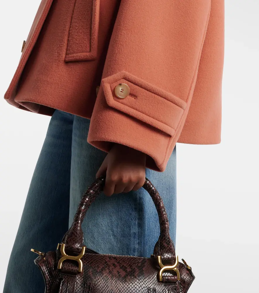 Chloe Chloé Oversized wool-blend peacoat | Thumbnail 2 Chloe Chloé Oversized wool-blend peacoat | Thumbnail 2