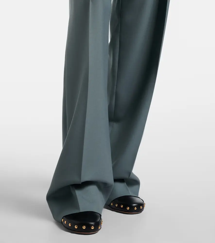 Chloe Chloé Pleated virgin wool straight pants | Thumbnail 6 Chloe Chloé Pleated virgin wool straight pants | Thumbnail 6