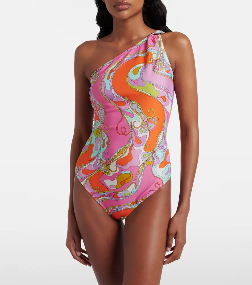 PUCCI Orchidee one-shoulder swimsuit | Thumbnail 2
