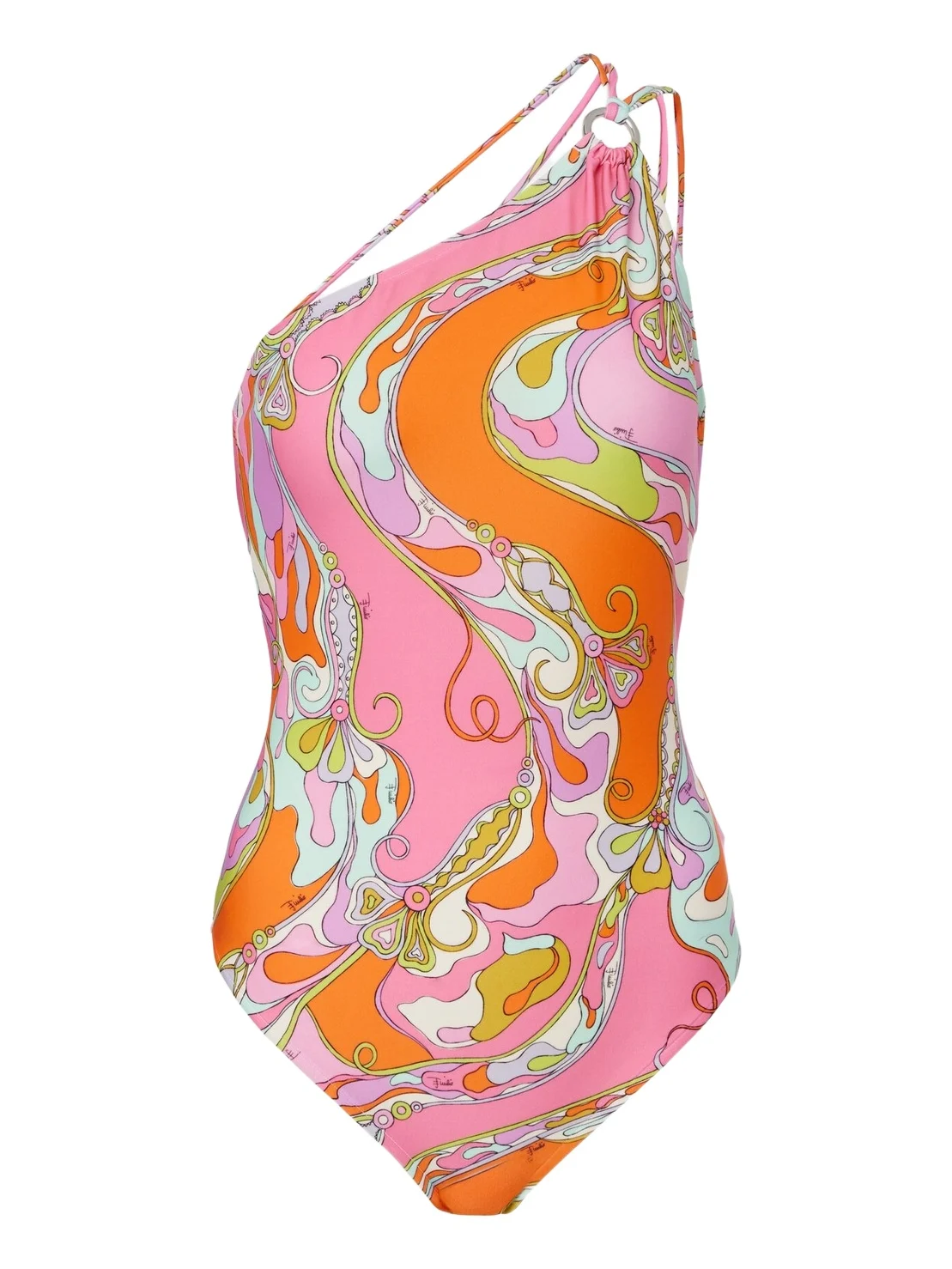 PUCCI Orchidee one-shoulder swimsuit