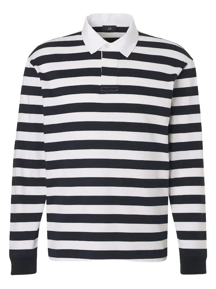 Cotton and cashmere polo shirt